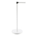 Toilet Tissue Roll Paper Dispenser And Reserve With Removable Arm Metal