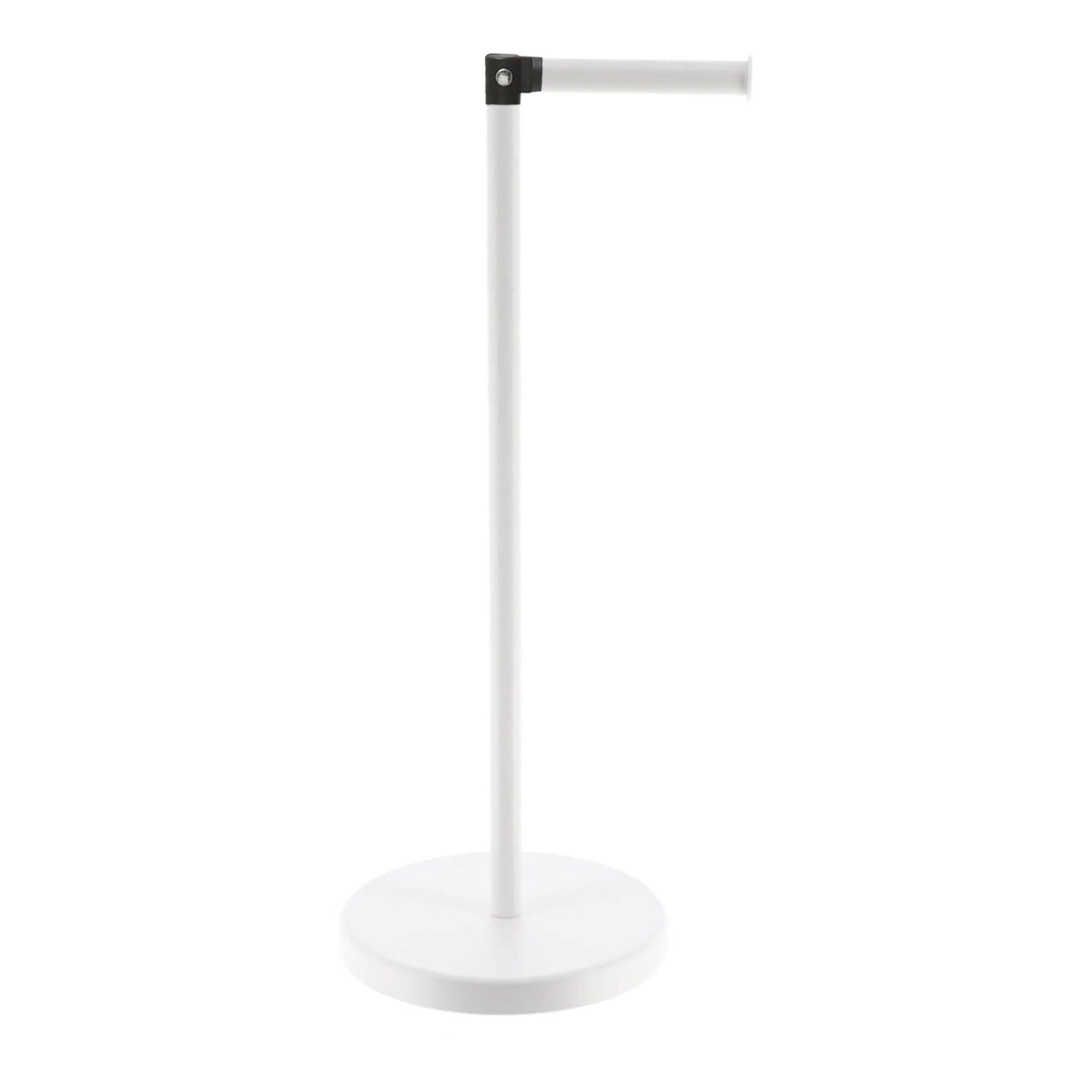 Toilet Tissue Roll Paper Dispenser And Reserve With Removable Arm Metal