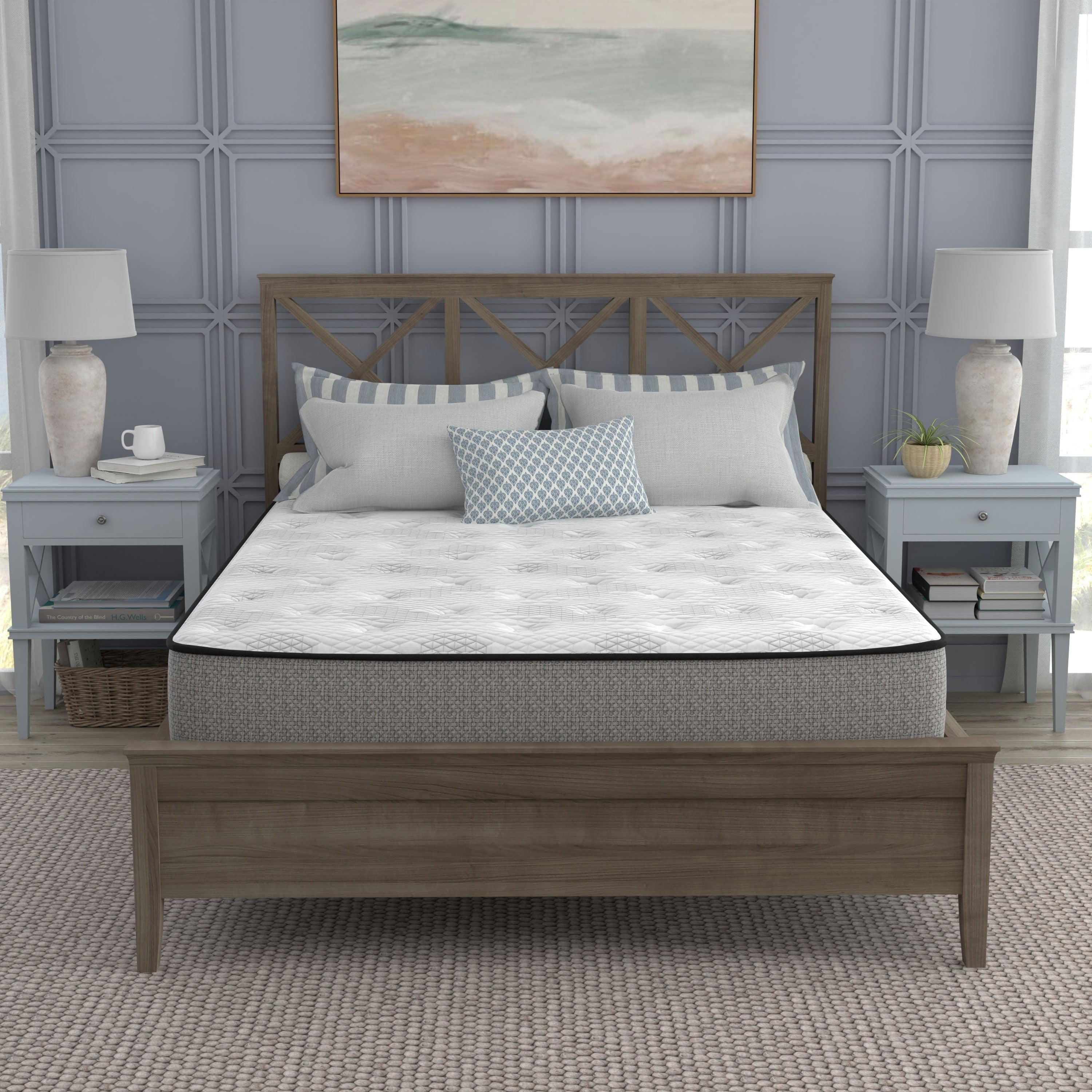 10 Inch Medium Memory Foam And Innerspring Hybrid Mattress Certipur Us Foam
