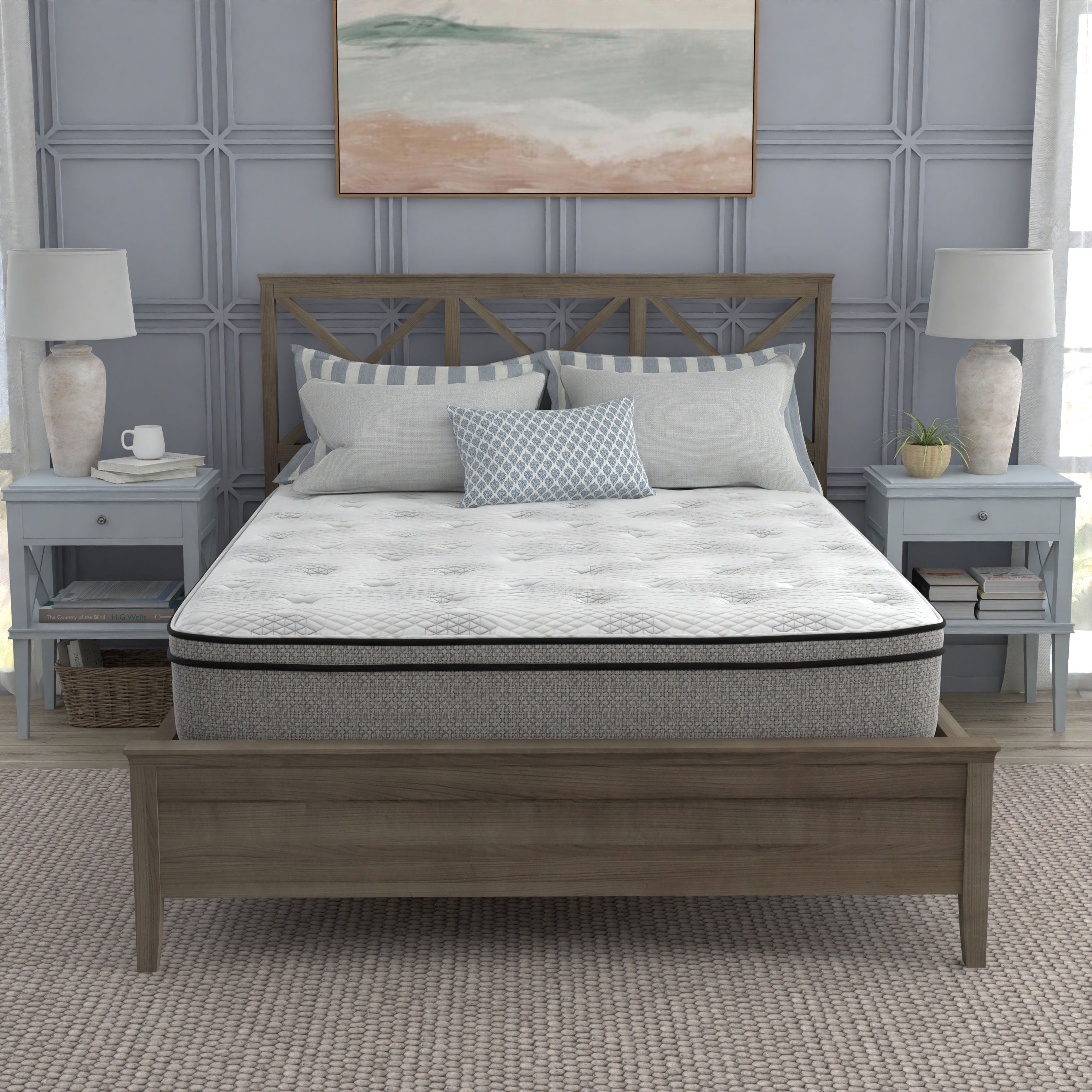 12 Inch Medium Euro Top Memory Foam And Innerspring Hybrid Mattress Certipur Us
