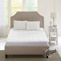 Sleep Philosophy Montview 3M Scotchgard Microfiber Mattress Pad White