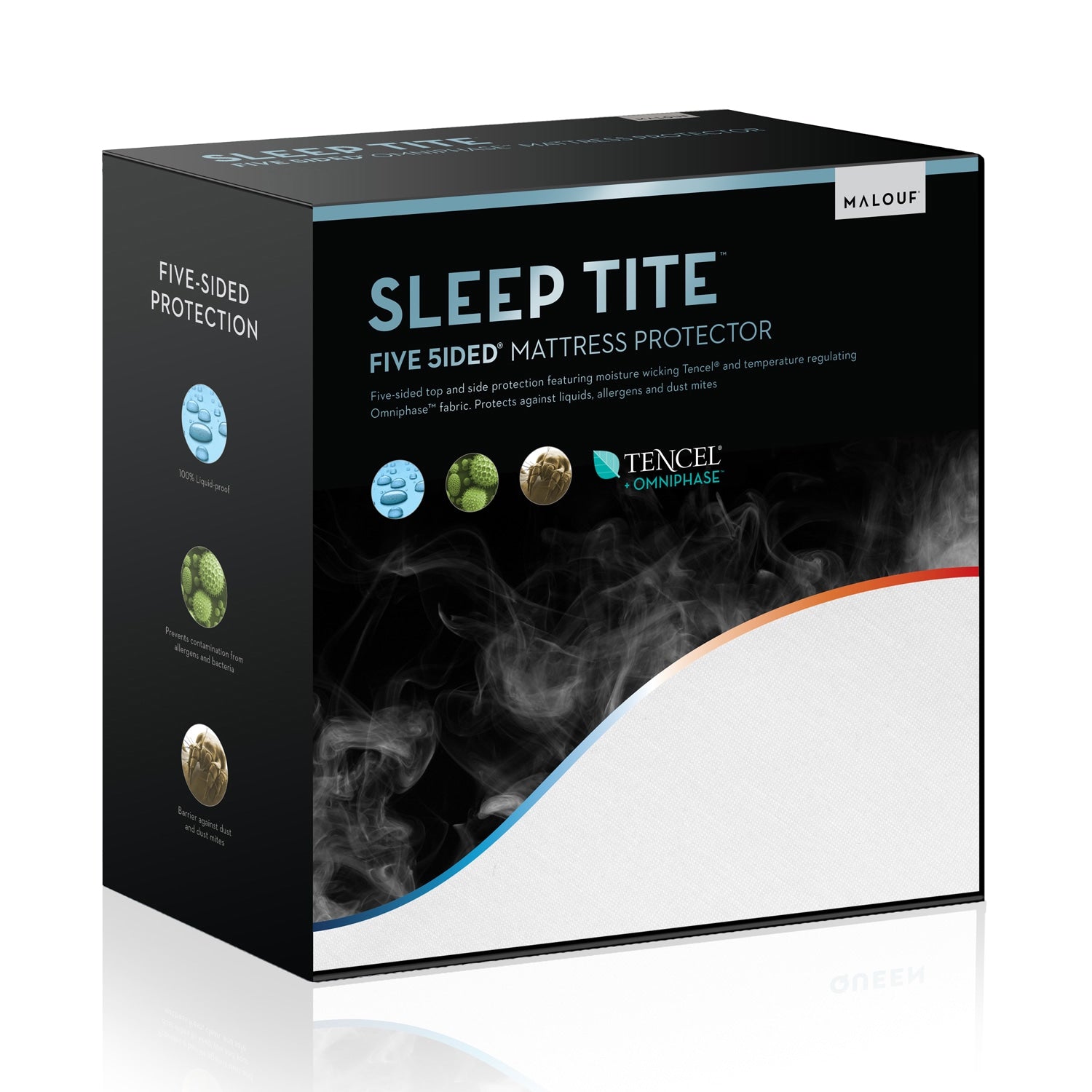 Sleep Tite 5 Sided Omniphase Cooling Fitted Mattress Protector