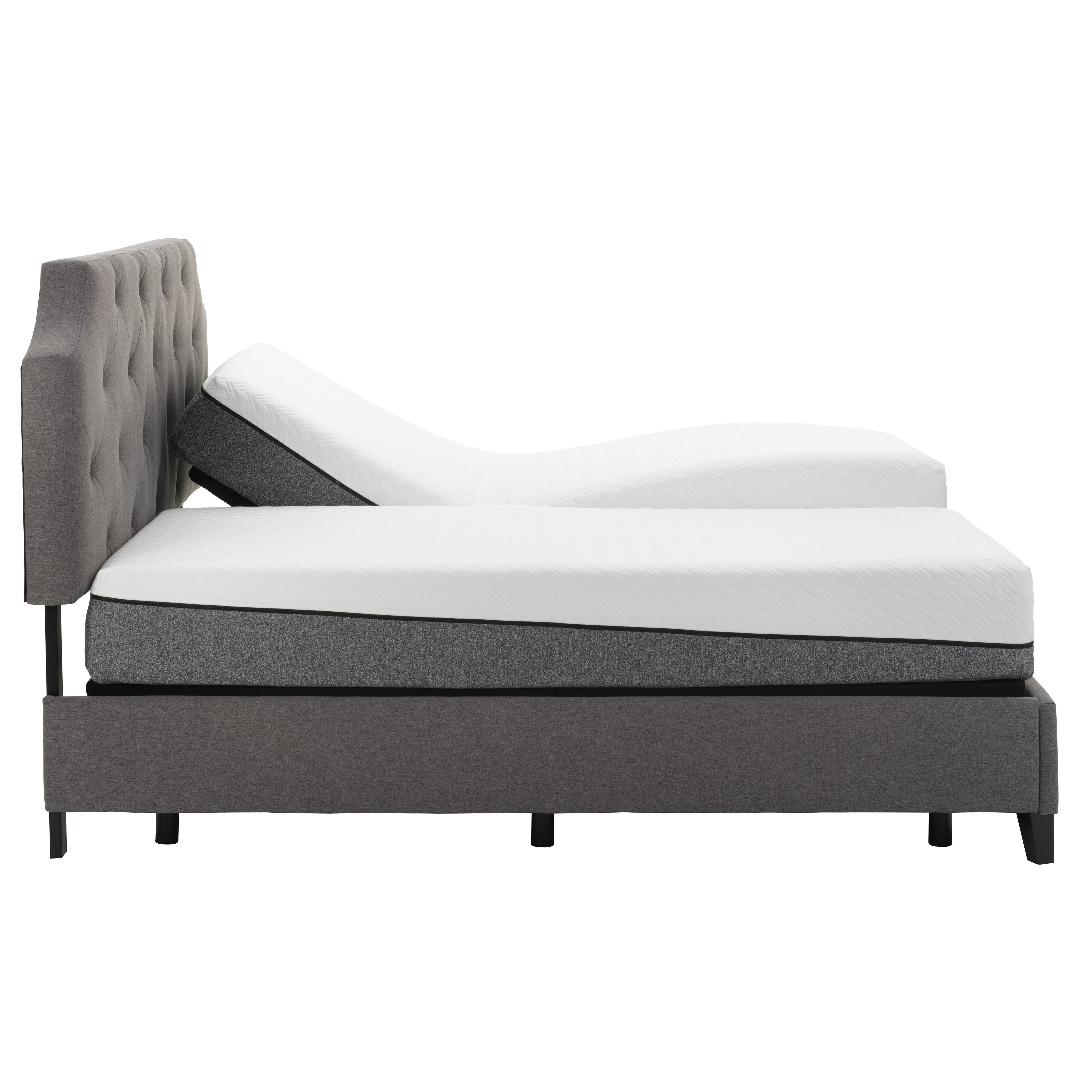 Sleep Zone Huntington 10 Inch Memory Foam Mattress And Z100 Adjustable Bed Set