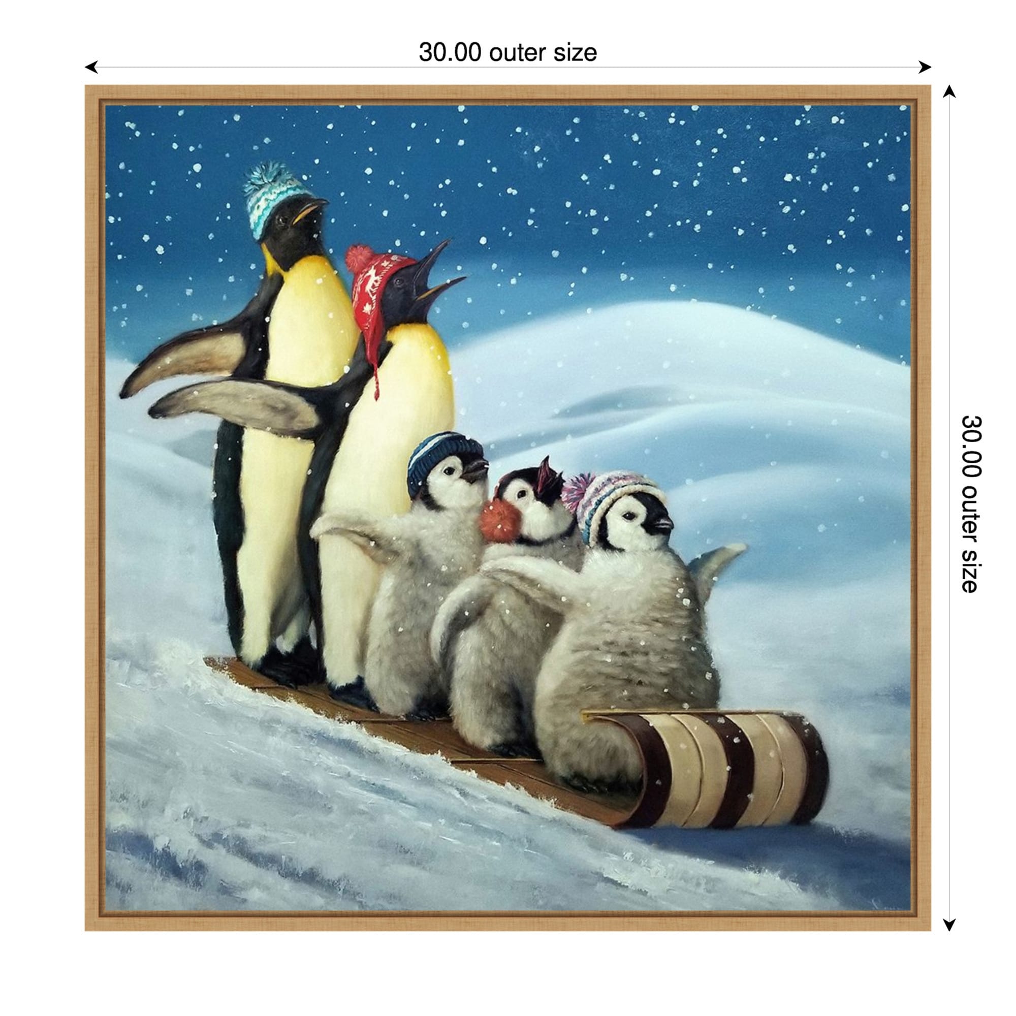 Sleigh Ride By Lucia Heffernan Framed Canvas Wall Art Print