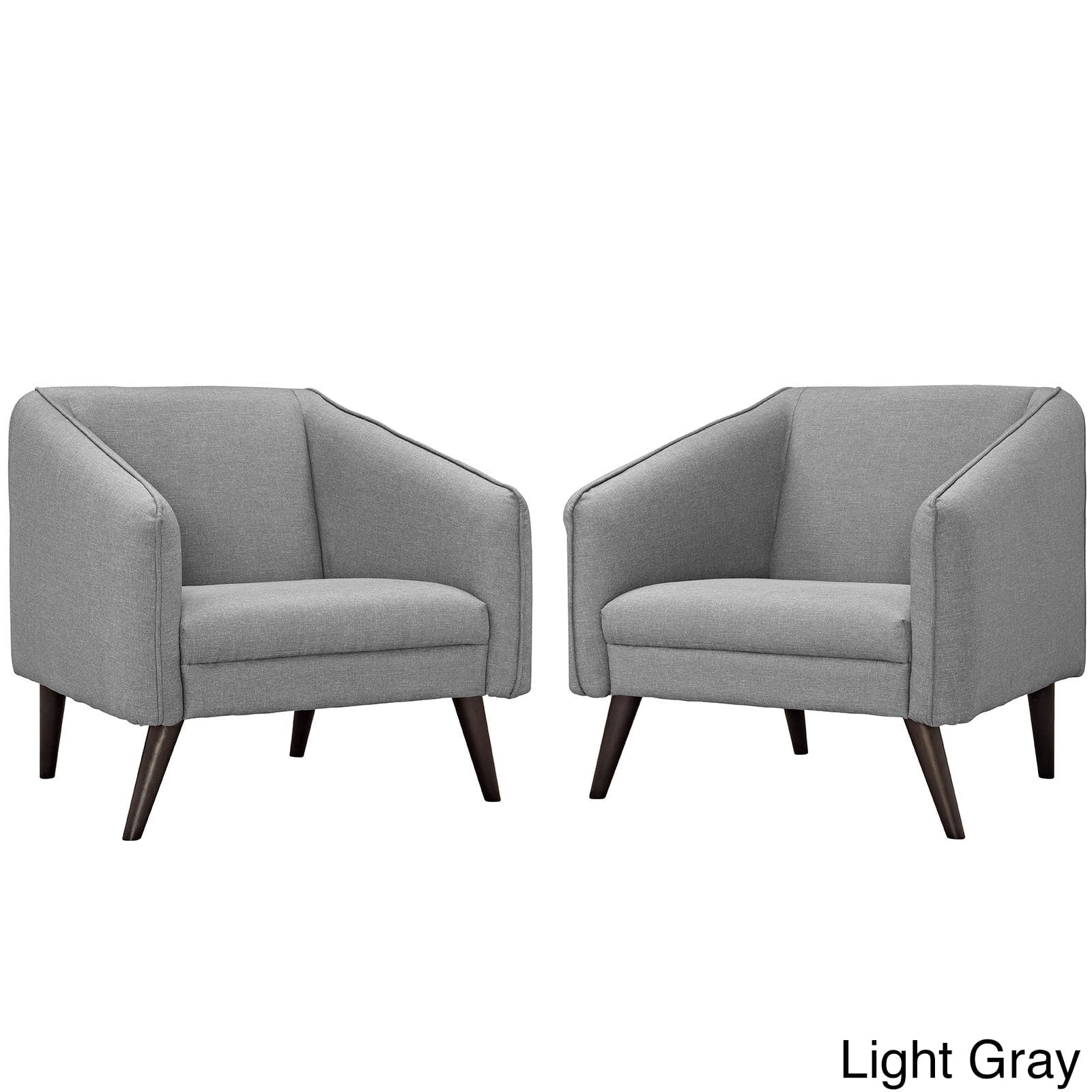 Slide Set Of 2 Mid Century Modern Armchairs