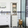 Slim Bathroom Storage Cabinet With 3 Open Shelves Charming Skin Care Cabinet Side Floor Organizer With Door