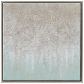 Silver Field Textured Metallic Hand Painted Wall Art By Martin Edwards