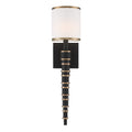 Sloane 1 Light Vibrant Gold Black Forged Wall Sconce 5 W X 20 H X 3.875 D