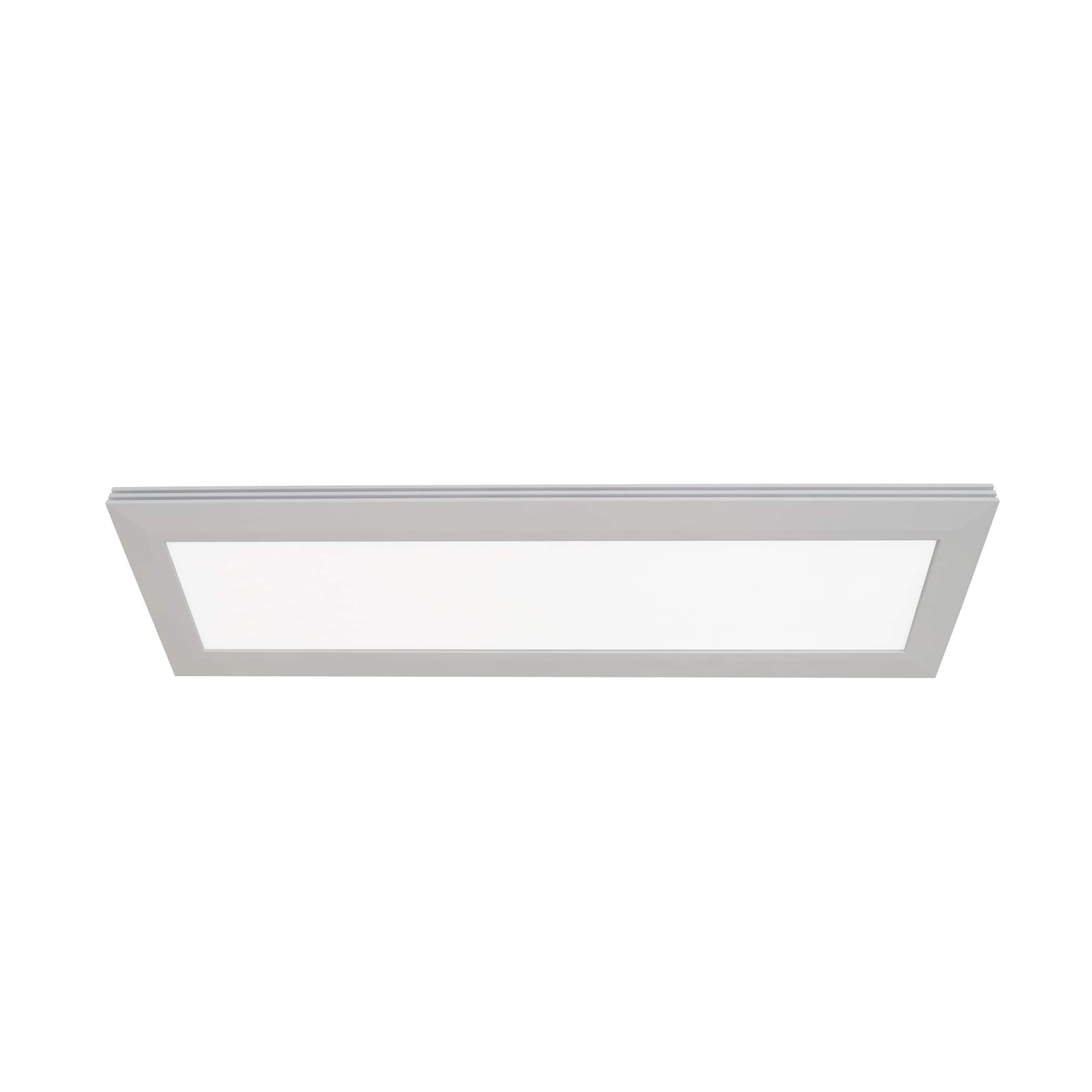 Afx Sloane 1 Light Ada Satin Nickel Led Linear Flush Mount White Acrylic Shade