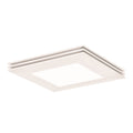 Afx Sloane 15 Inch Ada White Led Flush Mount White Acrylic Shade