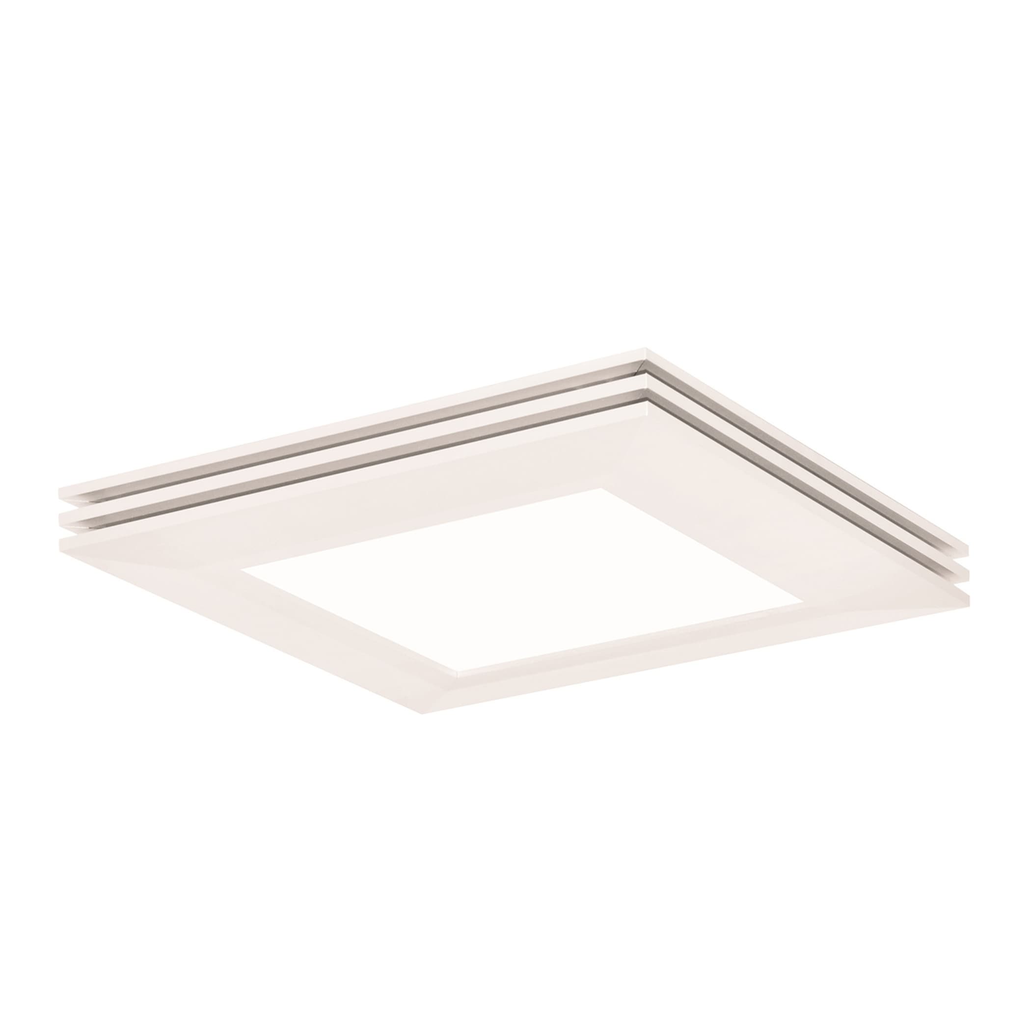 Afx Sloane 15 Inch Ada White Led Flush Mount White Acrylic Shade