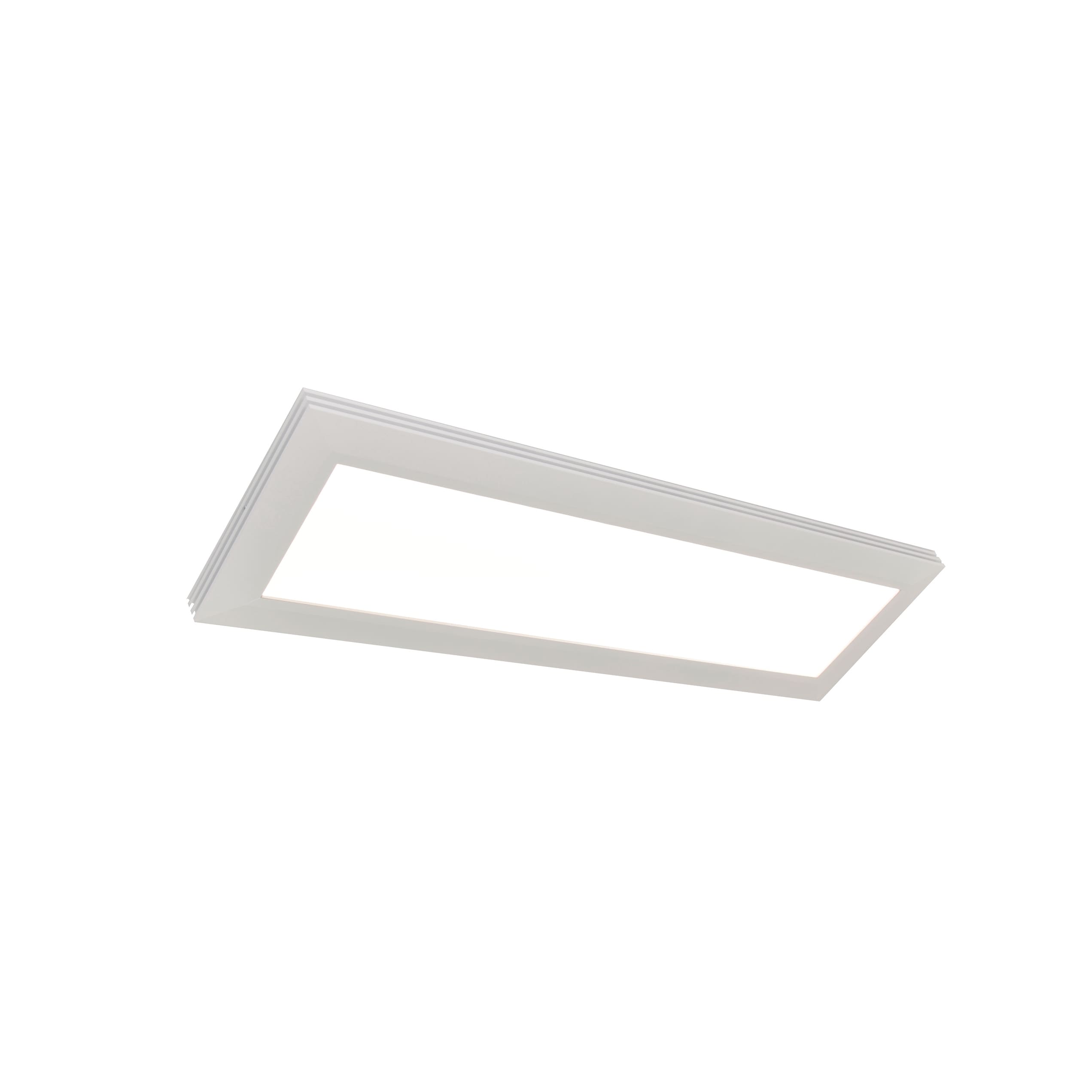 Afx Sloane 27 Inch Ada White Led Flush Mount White Acrylic Shade