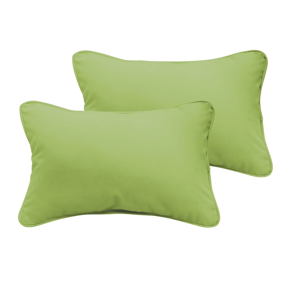 Sloane Apple Green 12 X 24 Inch Indoor Outdoor Pillow Set