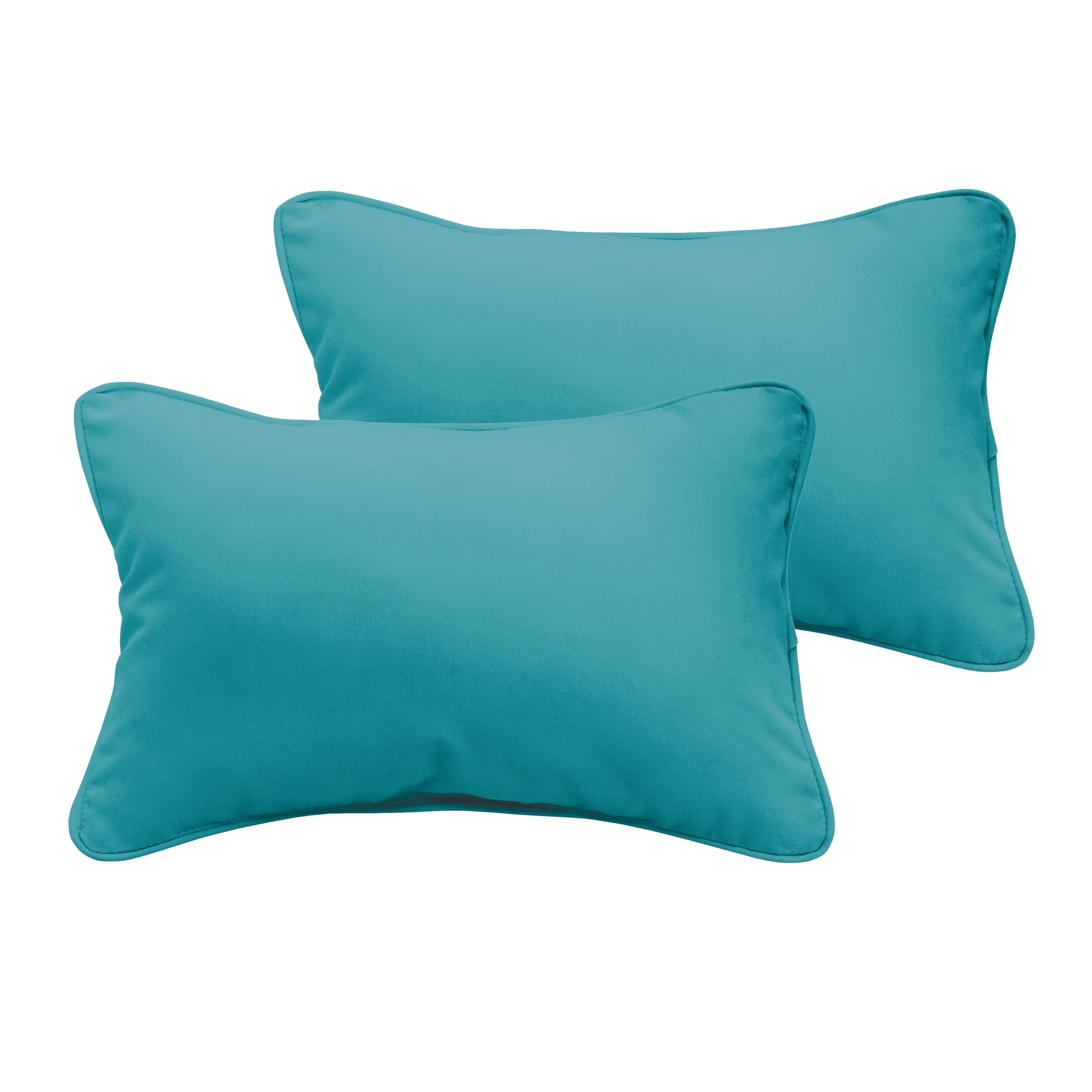 Sloane Aqua Blue 13 X 20 Inch Indoor Outdoor Pillow Set