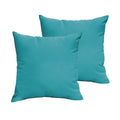 Sloane Aqua Blue 20 X 20 Inch Indoor Outdoor Knife Edge Pillow Set