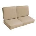 Sloane Beige 47 Inch Indoor Outdoor Corded Loveseat Cushion Set