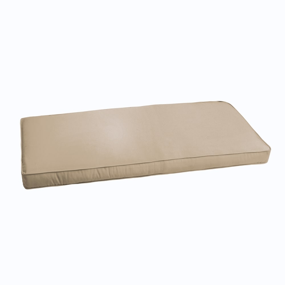 Sloane Beige 60 Inch Indoor Outdoor Corded Bench Cushion