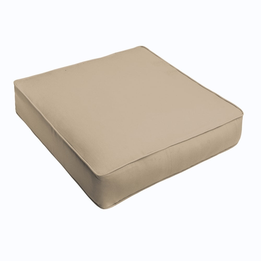 Sloane Beige Corded Indoor Outdoor Square Cushion