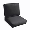 Sloane Black Indoor Outdoor Corded Chair Cushion Set