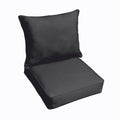 Sloane Black Indoor Outdoor Corded Cushion And Pillow Set
