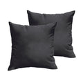 Sloane Black Indoor Outdoor Square Pillow Set