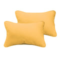 Sloane Butter Yellow 13 X 20 Inch Indoor Outdoor Pillow Set