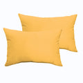 Sloane Butter Yellow 12 X 24 Inch Indoor Outdoor Knife Edge Pillow Set