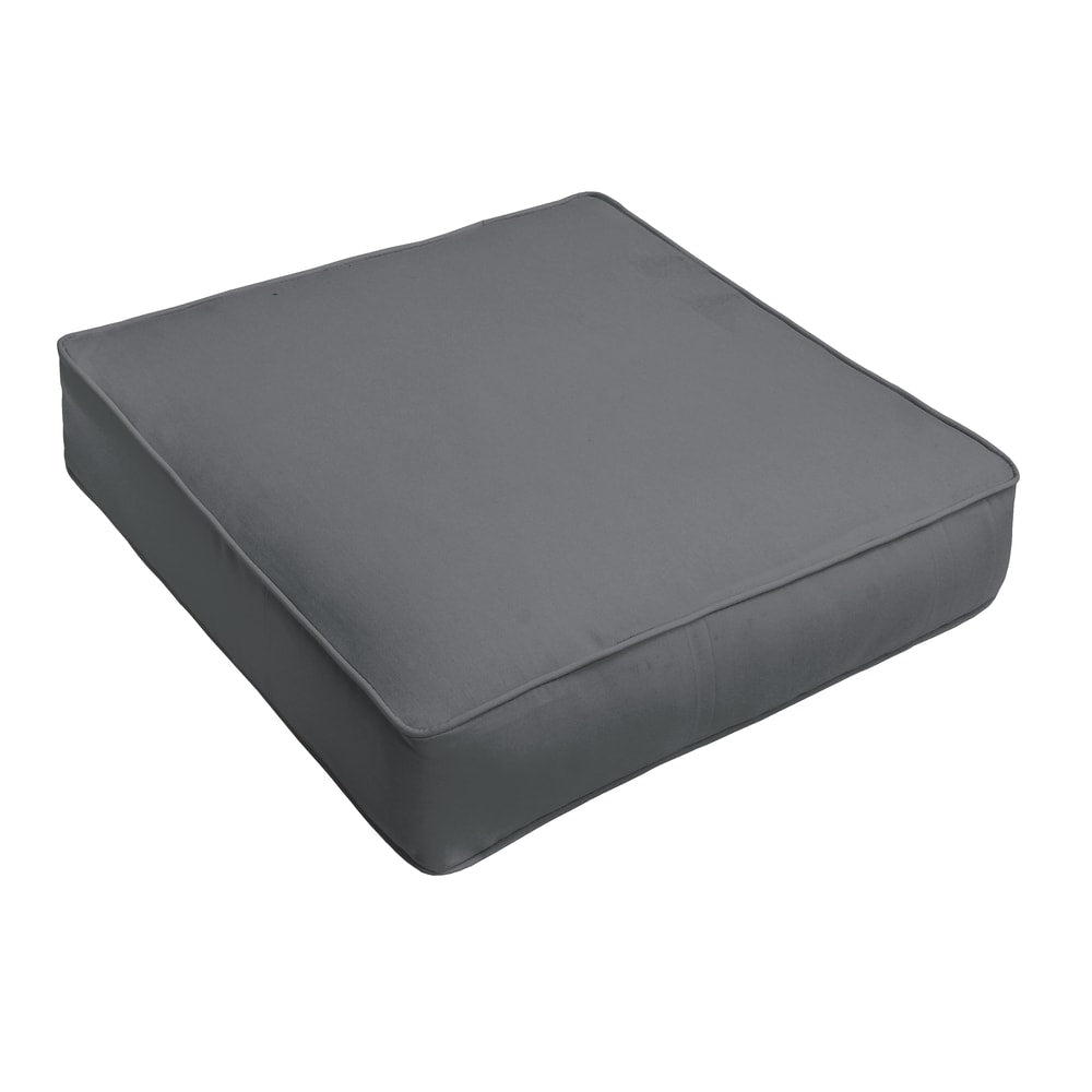 Sloane Charcoal Corded Indoor Outdoor Square Cushion