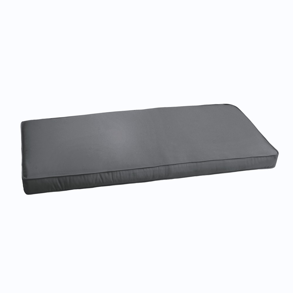 Sloane Charcoal Grey 48 Inch Indoor Outdoor Corded Bench Cushion