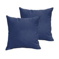 Sloane Dark Blue 20 X 20 Inch Indoor Outdoor Knife Edge Pillow Set