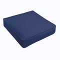 Sloane Dark Blue Corded Indoor Outdoor Square Cushion