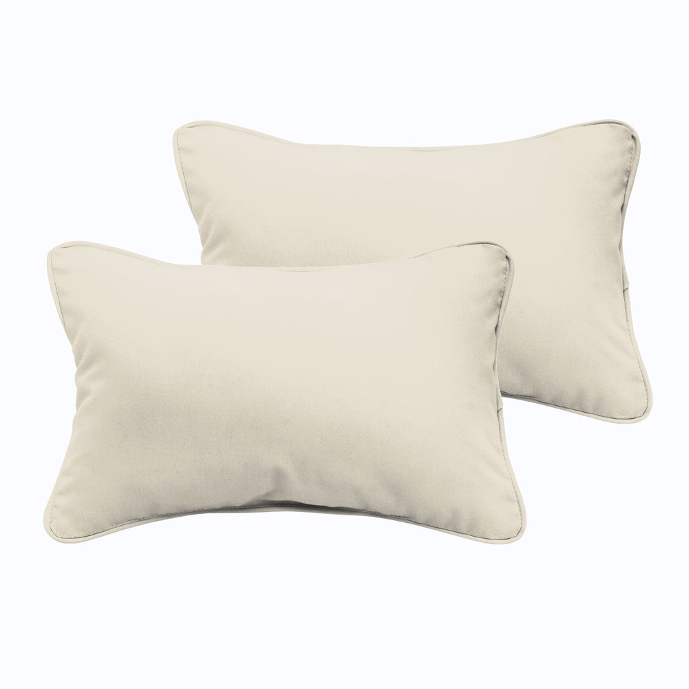 Sloane Ivory 12 X 24 Inch Indoor Outdoor Pillow Set