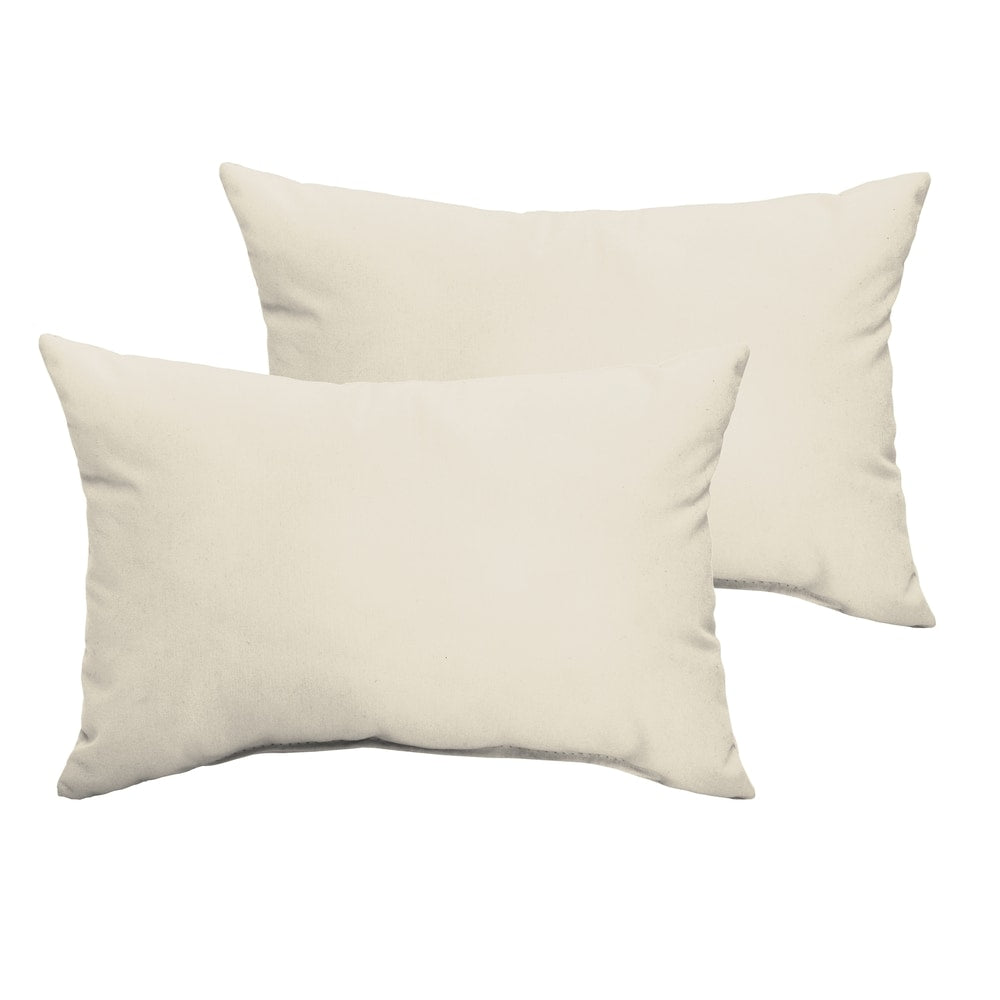 Sloane Ivory 13 X 20 Inch Indoor Outdoor Knife Edge Pillow Set