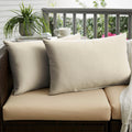 Sloane Ivory 12 X 24 Inch Indoor Outdoor Knife Edge Pillow Set