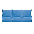 Sloane Light Blue Indoor Outdoor Corded Sofa Cushion Set