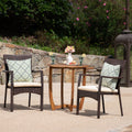 Sloane Outdoor 3 Piece Wicker Bistro Set By Christopher Knight Home