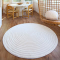 Sloane Round Border Area Rug 53 Round