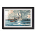 Sloop Nassau 1899 Winslow Homer Custom Framed Print