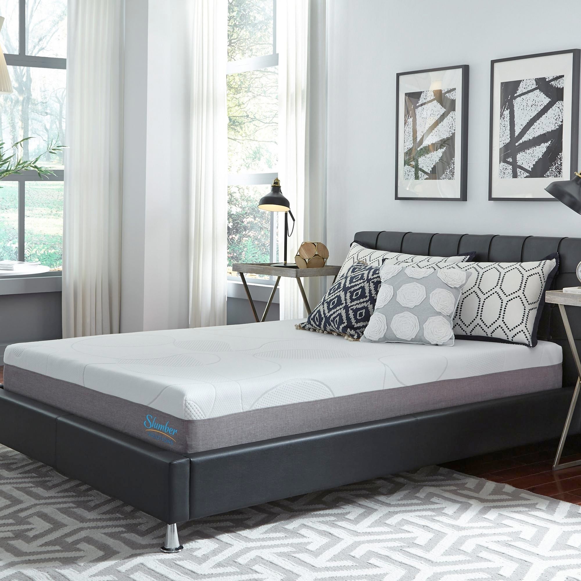 Slumber Solutions Choose Your Comfort 10 Inch Full Size Gel Memory Foam Mattress