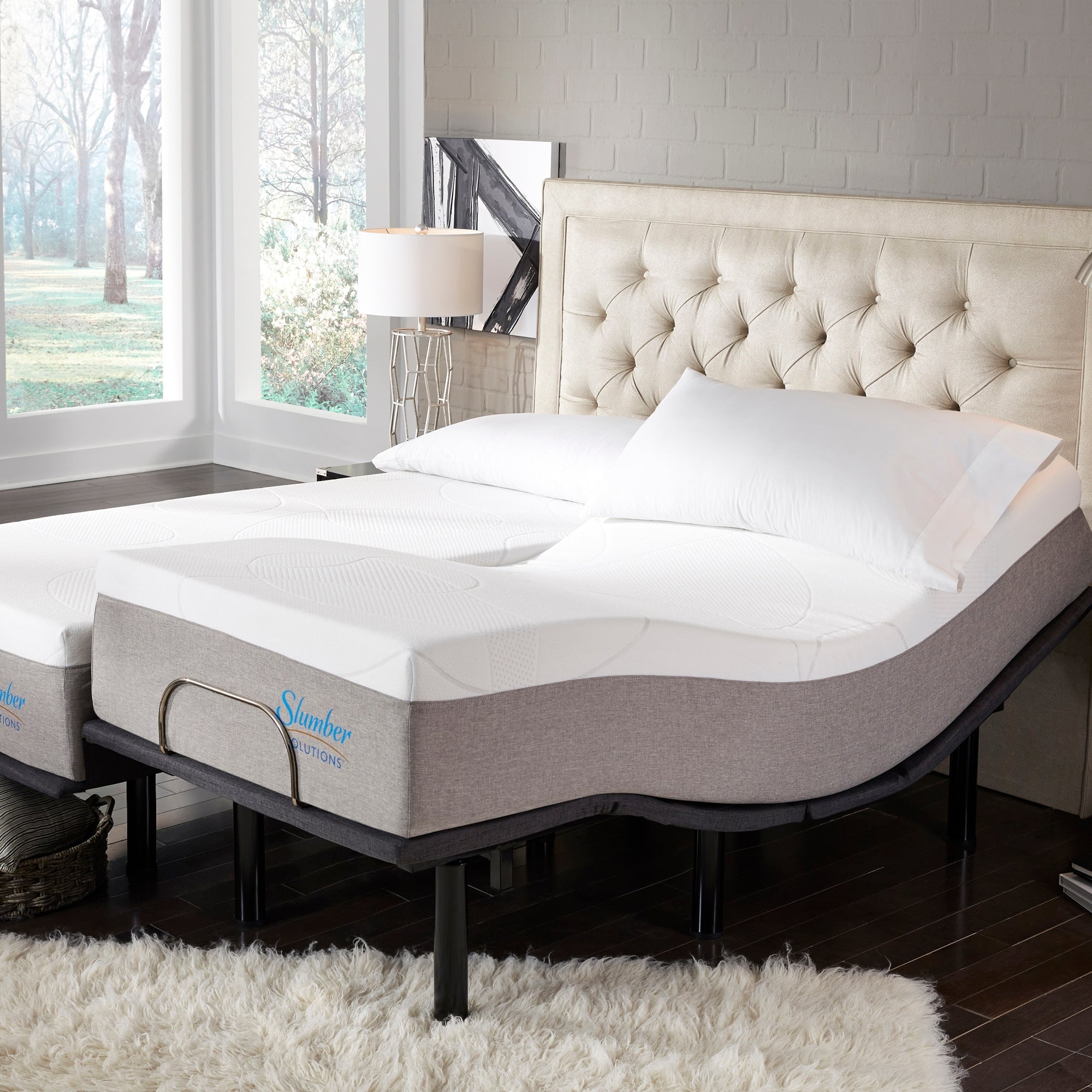 Slumber Solutions 12 Inch Gel Mattress Adjustable Set