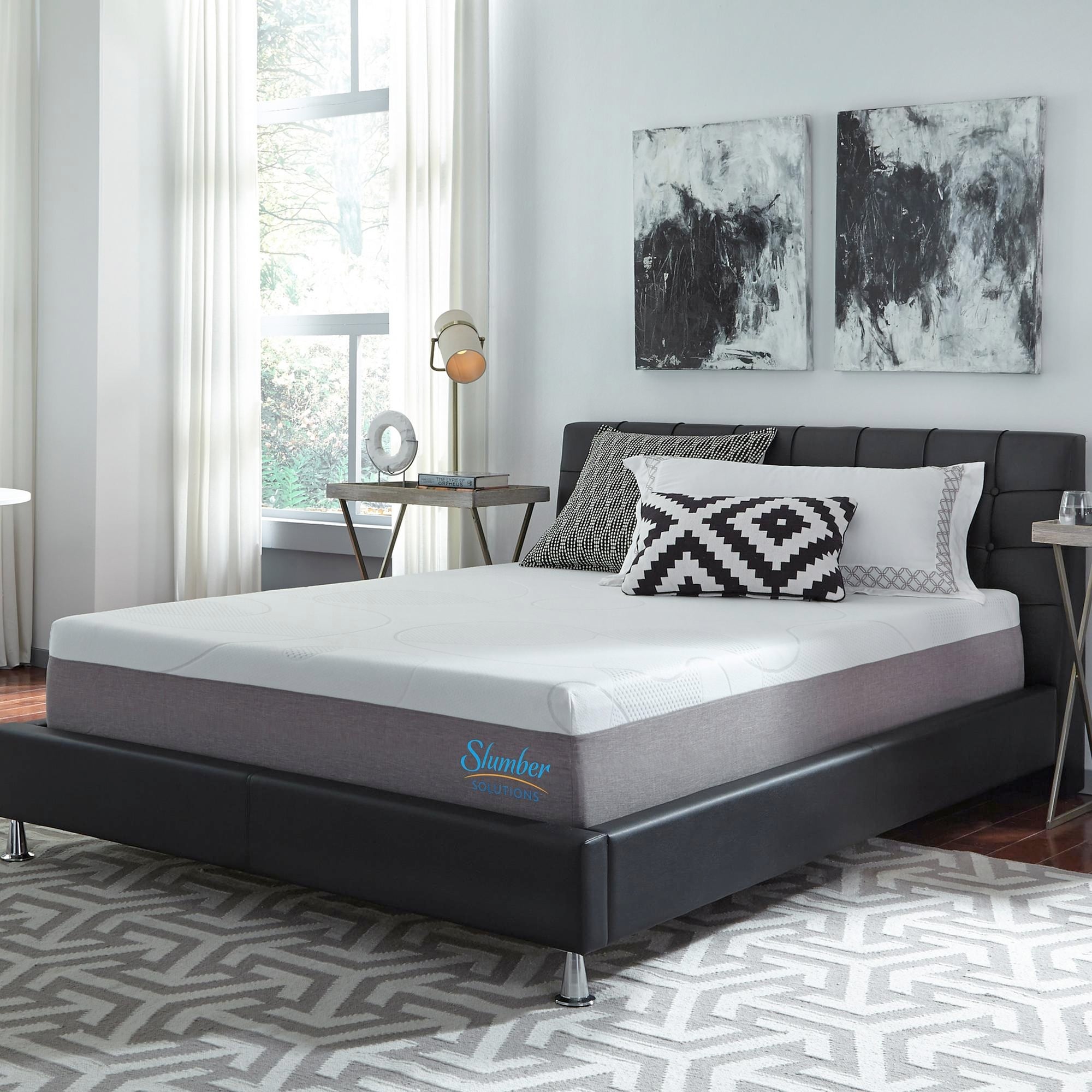 Slumber Solutions Choose Your Comfort 12 Inch Queen Size Gel Memory Foam Mattress