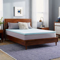 Slumber Solutions Choose Your Comfort 2 Inch Gel Memory Foam Mattress Topper Blue