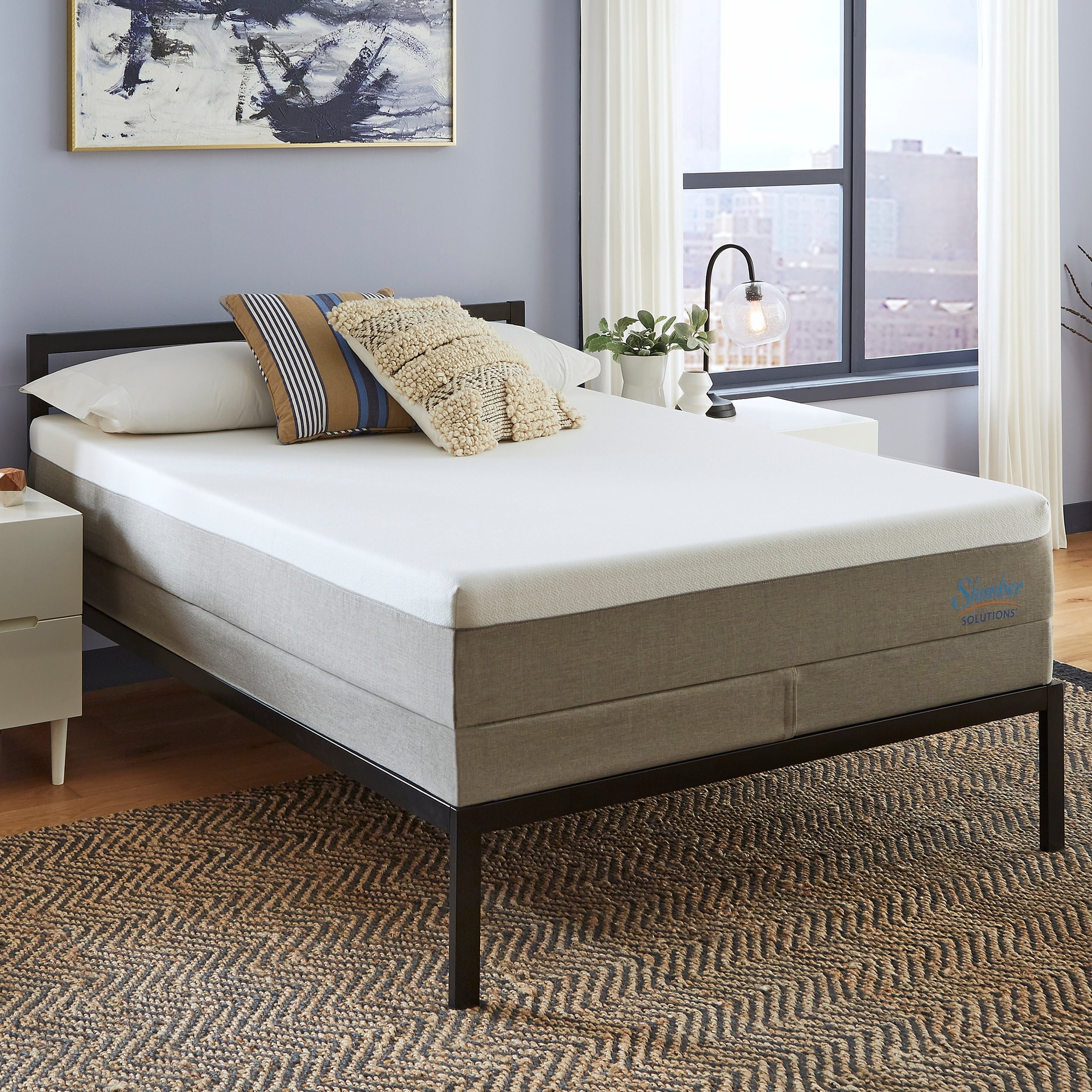 Slumber Solutions Essentials 10 Inch King Size Memory Foam Mattress Set