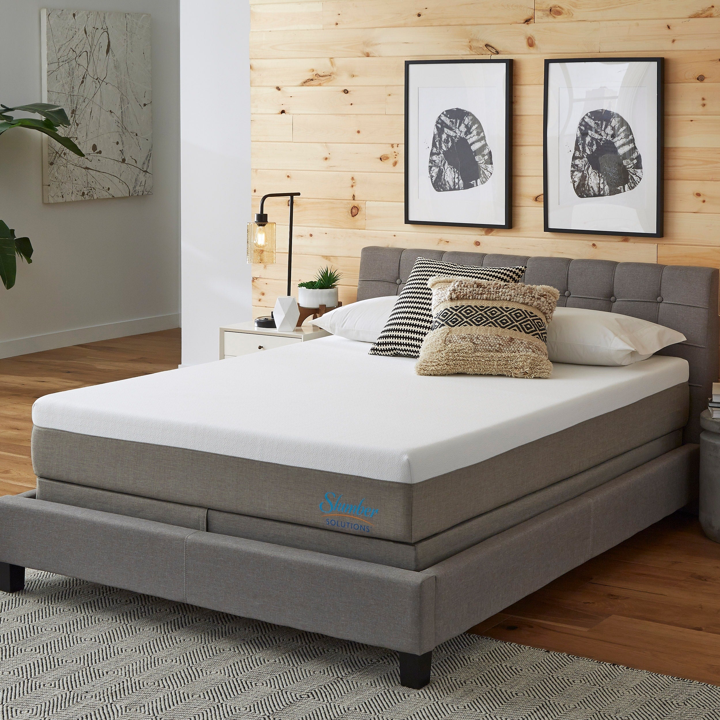 Slumber Solutions Essentials 12 Inch Queen Size Memory Foam Mattress Set