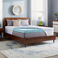 Slumber Solutions Gel 4 Inch Memory Foam And 1.5 Inch Fiber Mattress Topper