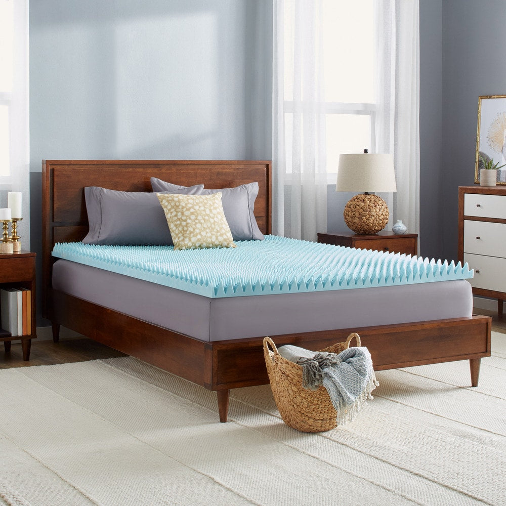 Slumber Solutions Gel Highloft 3 Inch Memory Foam Mattress Topper