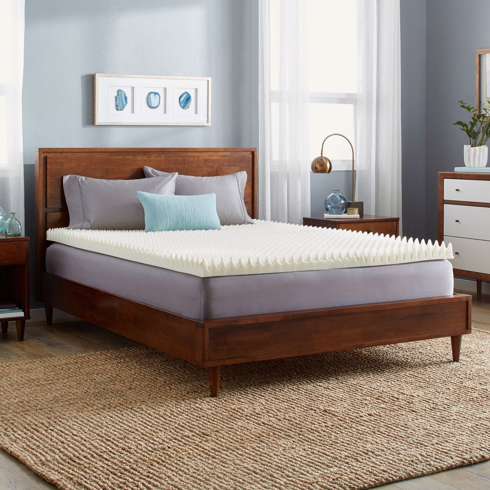 Slumber Solutions Highloft Cool 3 Inch Memory Foam Mattress Topper