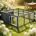 Small Animal Hutch Cage Pet House Rabbit House Is Designed For Convenient Cleaning Gray