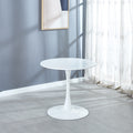 Small Circle Kitchen Table For 2 4 People Round Dining Table With Metal Pedestal Base End Table Leisure Coffee Table