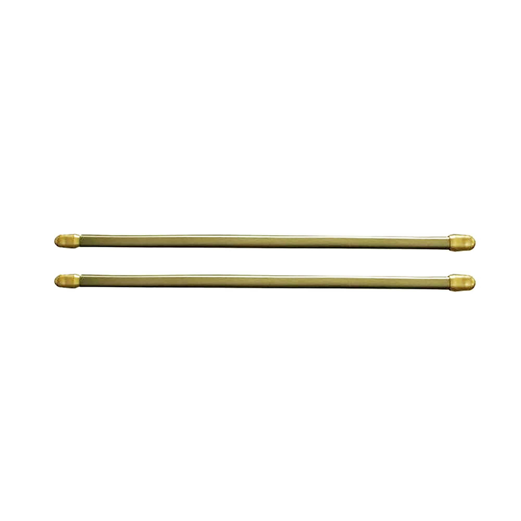 Evideco White Adjustable Flat Sash Rod Set Of 2